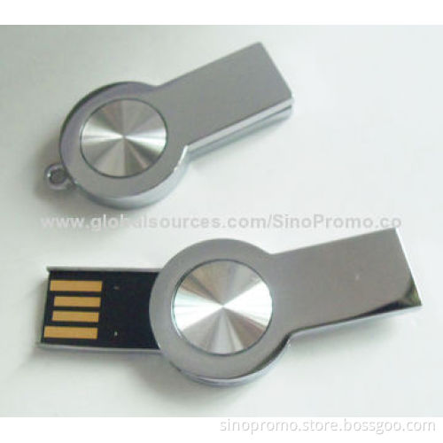 Mini Twist USB Flash Drives, Up to 32GB Capacity